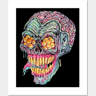 Demon Brain Head Posters and Art